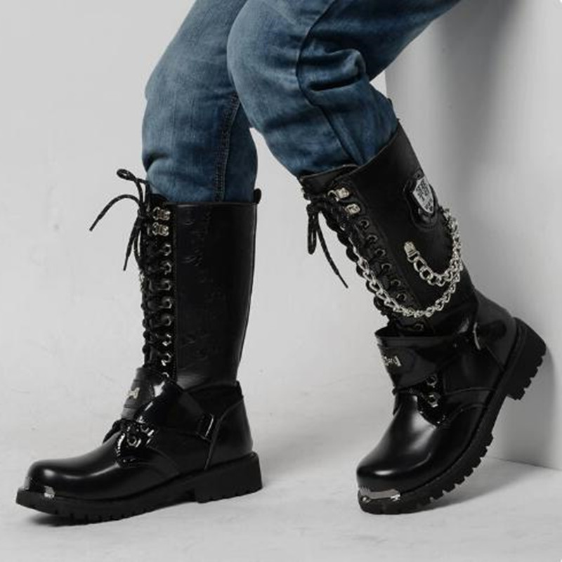 Herenmode motorlaarzen Ademend - Steel Chain recensie en prijs